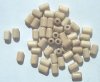 50 9x6mm Natural Tubes (3mm hole) Wood Beads